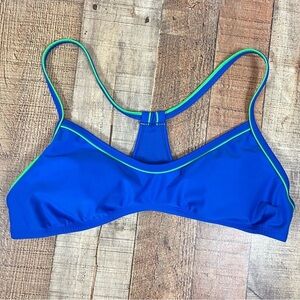 Old Navy Large Bikini Swim Top Sporty Open Back Y Back Neon Vacation Summer